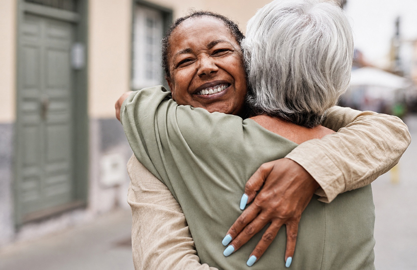 Women Hugging